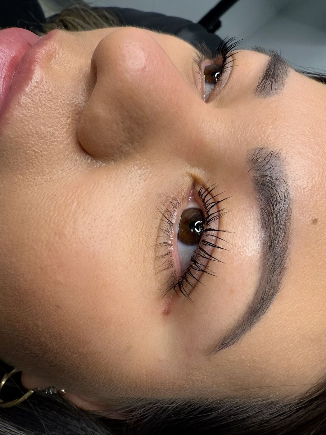 BXBR brow lamination, side profile