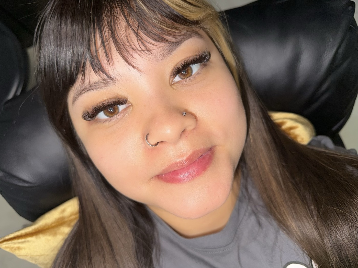 Happy BXBR client — lashes and brows