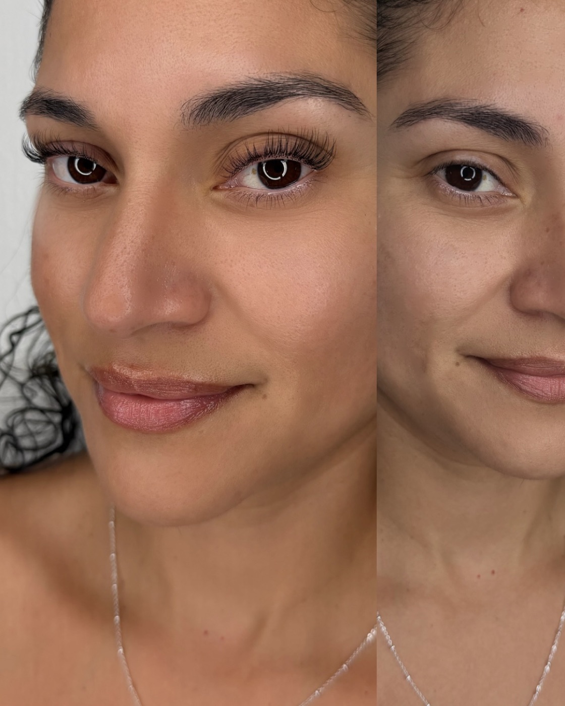 Before and after, BXBR Korean lash lift with extensions